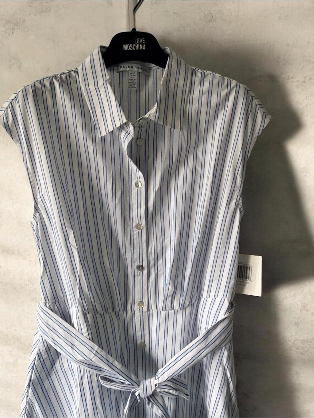 🌸🌸🌸 Ellen Tracy 3D Cutout Broderie Poplin Shirtdress size S - Picture 8 of 12